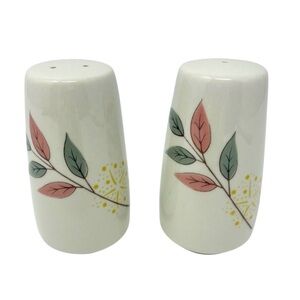 Franciscan Springsong Pattern Salt & Pepper Shakers 1950’s Vintage Kitchen